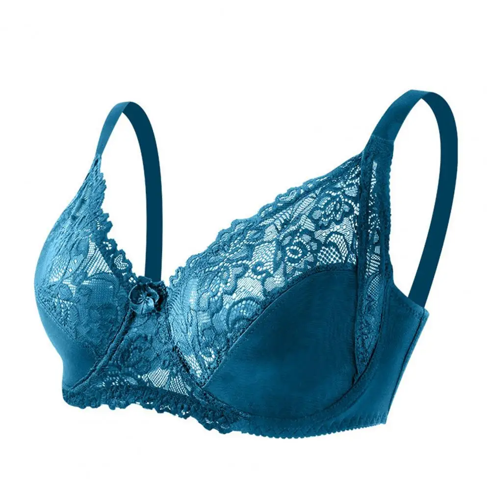 Sujetadores para mujer, perspectiva ultrafina, escote en V profundo, encaje transparente, sujetador de talla grande, ropa interior femenina, lencería Sexy, Tops de talla grande