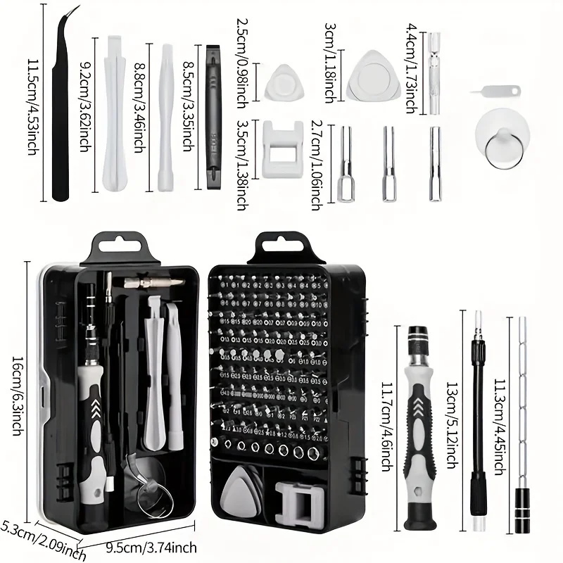 115-piece precision screwdriver set precision computer smartphone watch repair and disassembly hand tools