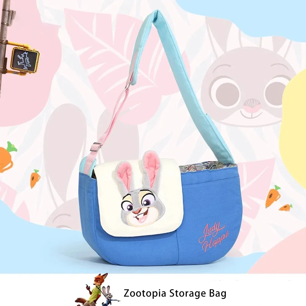 Zootopia Judy Hoppers Bolso bandolera grande para mascotas, bolso de mano espacioso para gatos y perros pequeños, mochila de viaje al aire libre manos libres