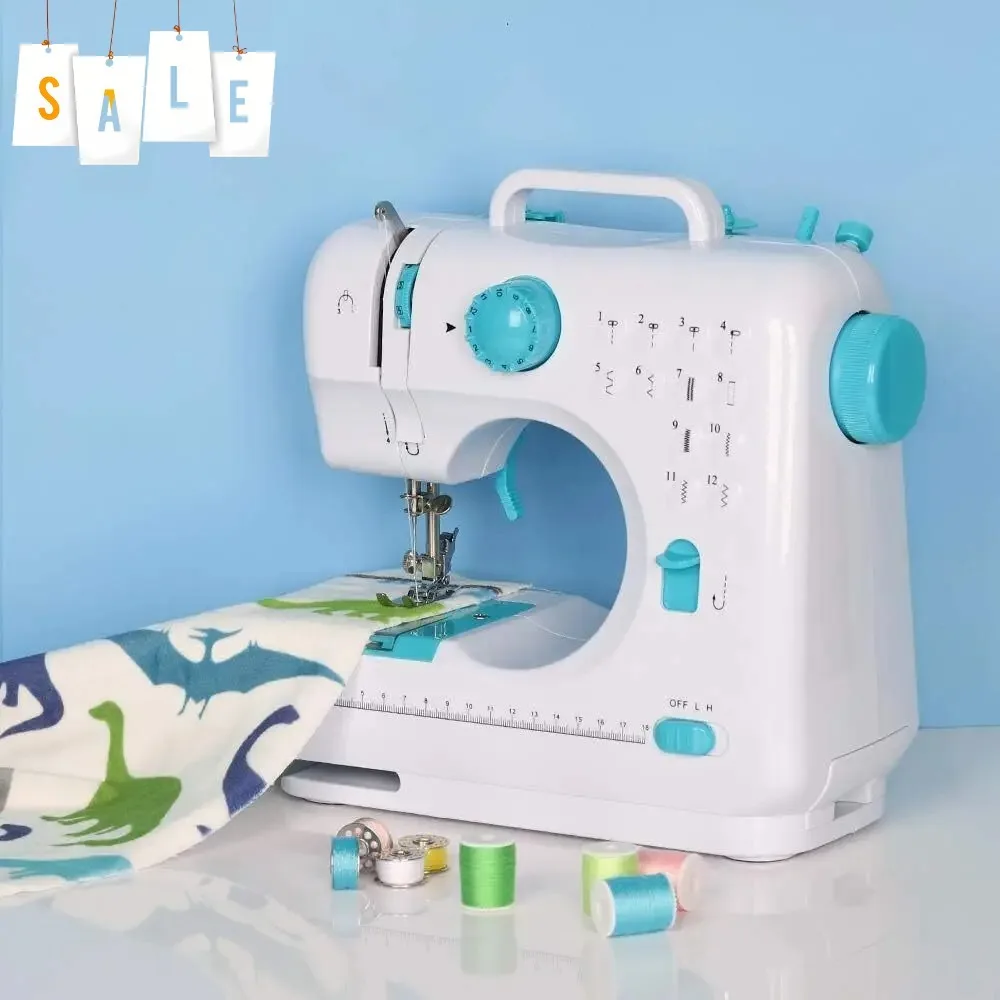 

Multi-Functional Household Automatic Portable Electric Sewing Machine with Lockstitch, Overlocking, and Cutting Fun