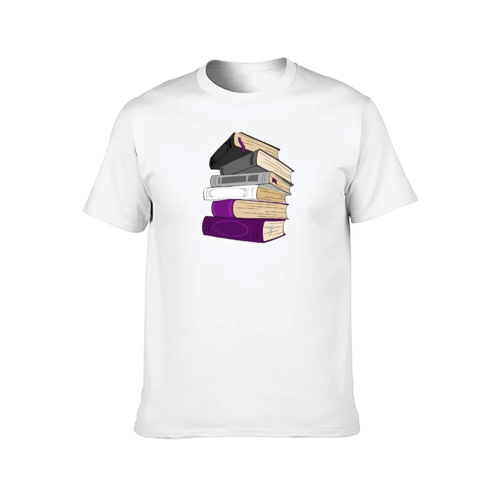 Ace Pride Book Stack T-Shirt t shirt man cotton man t shirt graphic T-Shirt