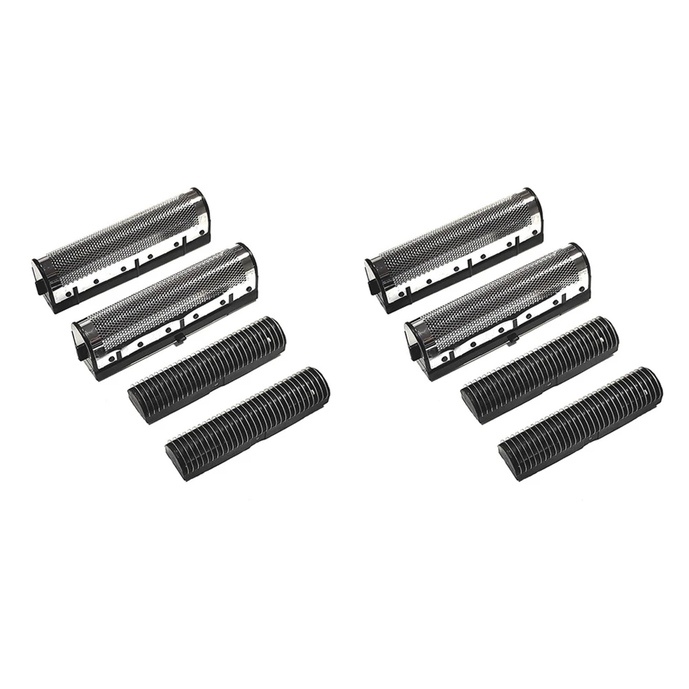 ABBK-2X Сменная сетка для бритвы + режущая головка для Andis 17150 17200, моющееся 3D интеллектуальное плавающее лезвие для бритья, серебро