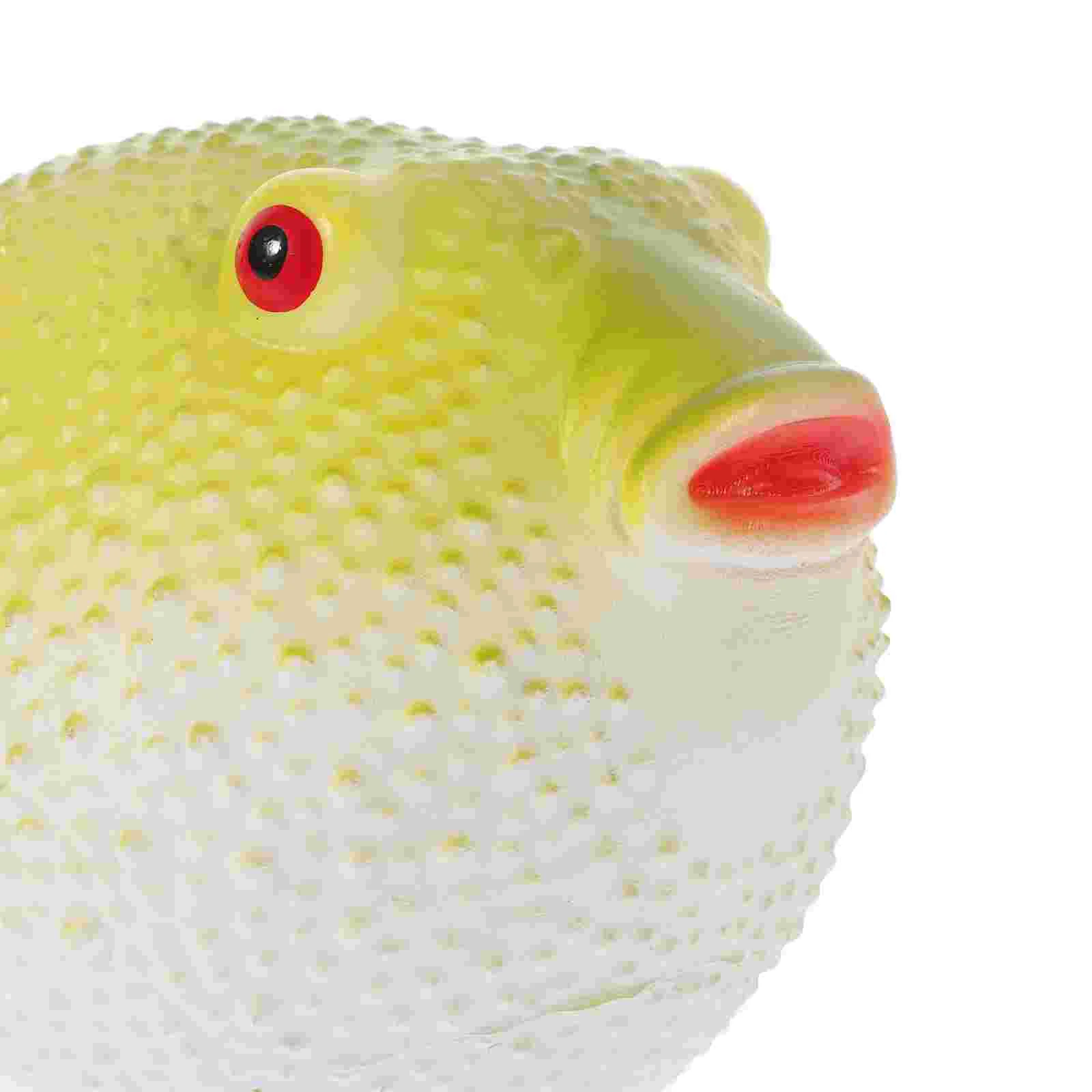 Desktop Puffer Fish Toy Child Toys Models Soft Rubber Cotton Simulation Realistic Figurines Figure