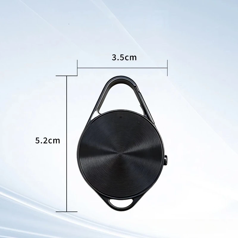 L02 Mini Portable Keychain Voice Recorder, Aluminum Alloy ABS Hanging Design Smart Voice Control One-touch HD Recording