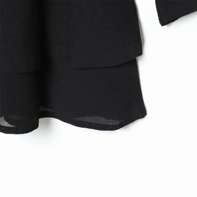 Sexy drapeado em camadas decorativo vestido curto popular na moda mini vestido feminino para festas e ocasiões especiais