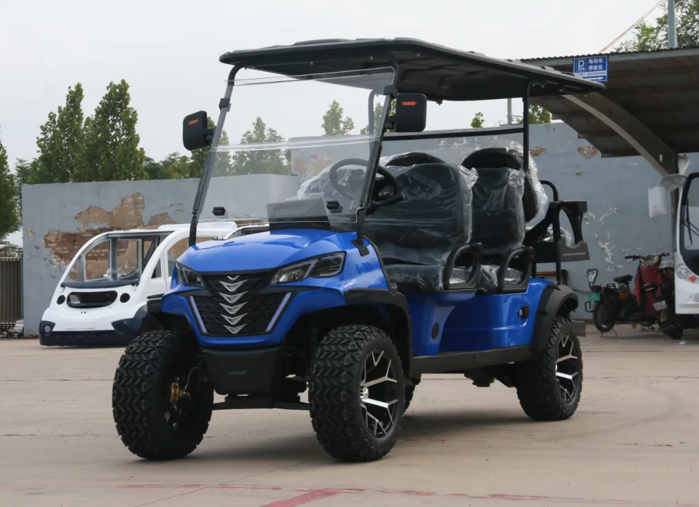 عربات جولف ذات عجلات كبيرة، عربة جولف كهربائية مكيفة الهواء #5