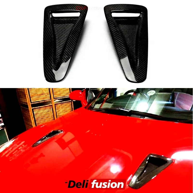 Carbon Vents For Nissan R35 GTR OEM  Front Hood Bonnet  Carbon Fiber  Vents (Pairs) (Spot Goods In USA)