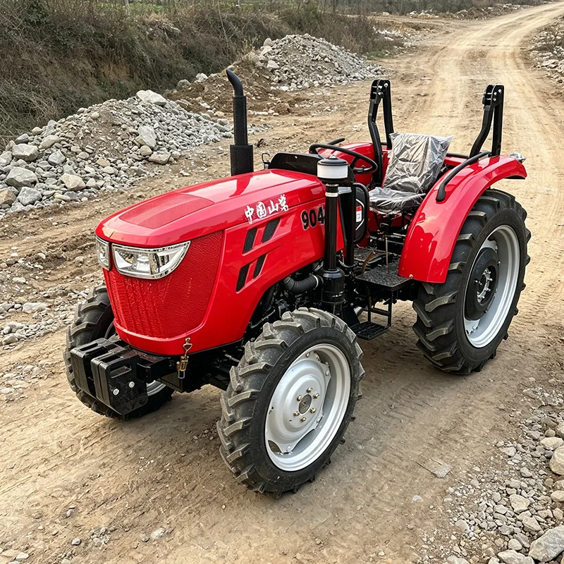 

Customized 60 HP Wheeled Tractor, Reinforced Rotary Tiller, Four-Wheel High-Power Farm Plowing Machine