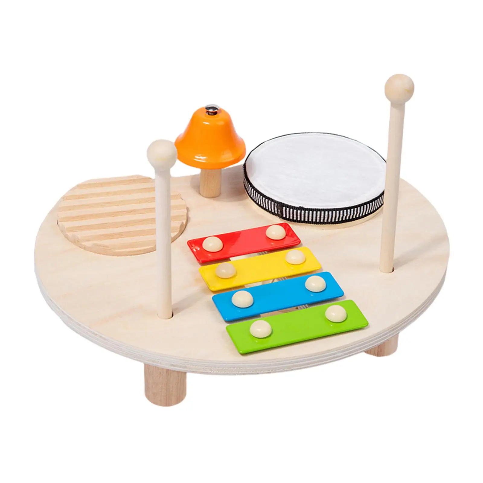 Montessori Percussion Instrument Baby Music Toys Kids Drum Set Musical Sensory Toy Kids Musical Instruments for Kindergarten