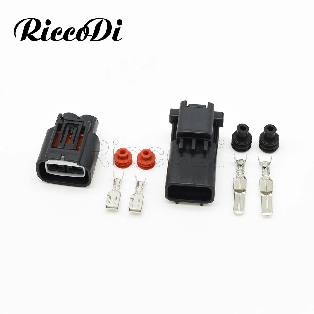 1-20 Kits 2Pin Car Waterproof Plug Water Tank Radiator Fan Connector 7286-0179-30 7287-0179-30 For Honda Fit Odyssey CRV Civic