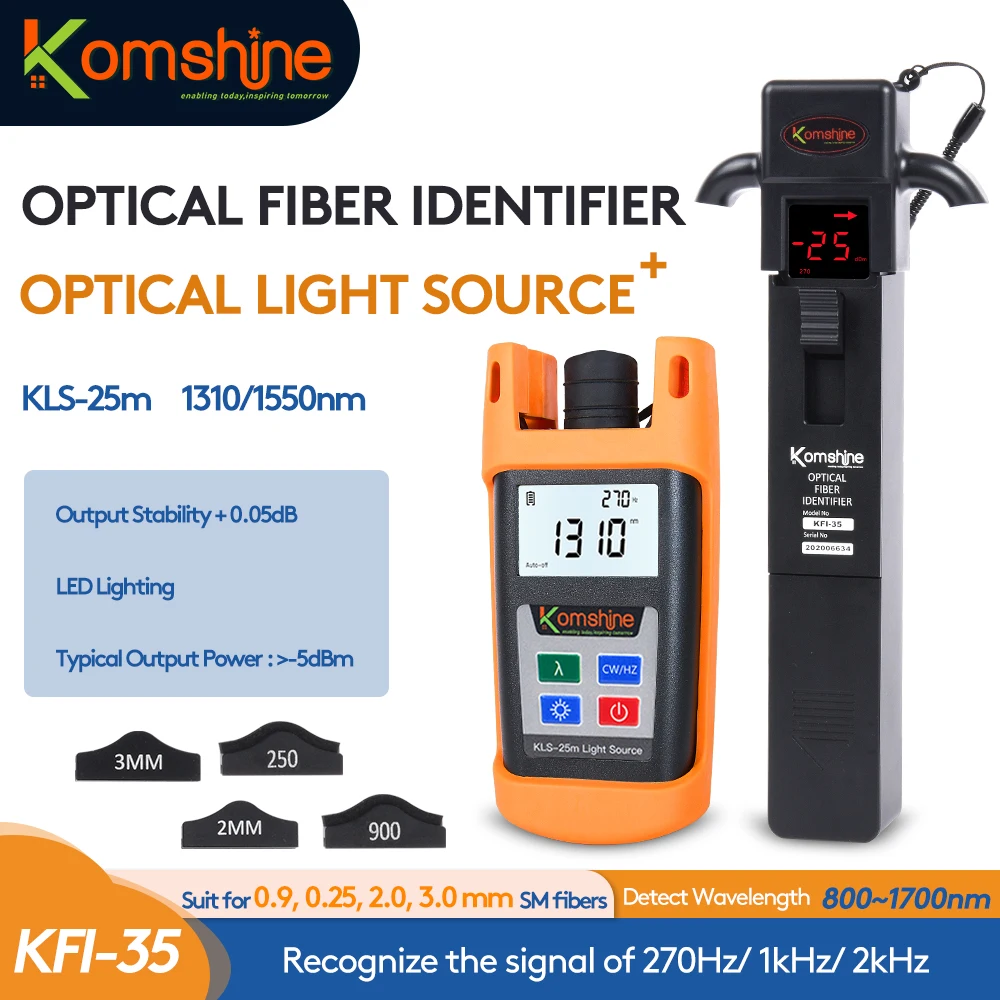 

FTTH Maintance Tester Live Fiber Identifier 800-1700nm Detector Identificador De Fibra Optica, SM Light Source 1310/1550nm