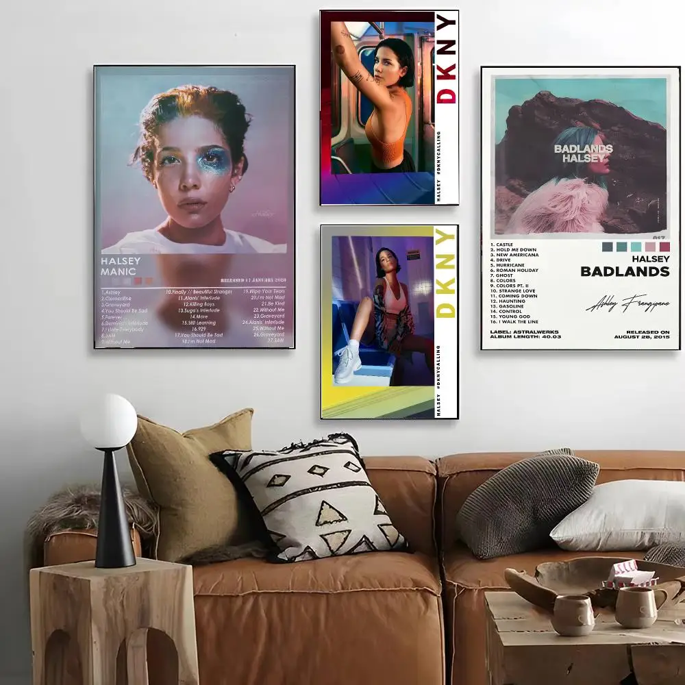 H-Halsey Poster HD Art Decorative Wall Art Waterproof Home Décor for Living Room Bedroom Café Stylish Gift