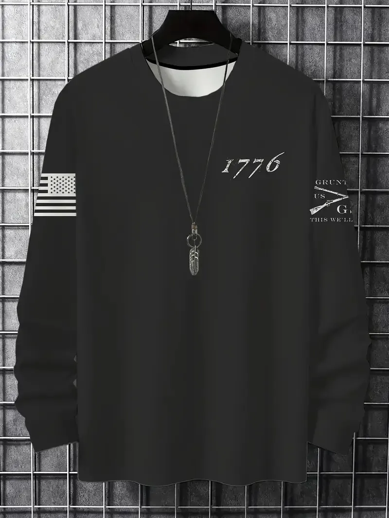 

Новая мужская толстовка с круглым вырезом на весну и осень 2023 года с повседневным и удобным 3D-принтом на улице.