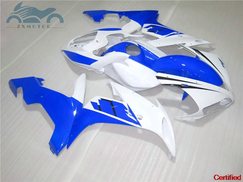 High grade Injection fairing kits fit for YAMAHA 2004-2006 YZFR1 04 05 06 YZF R1 blue white plastic fairings kit 20