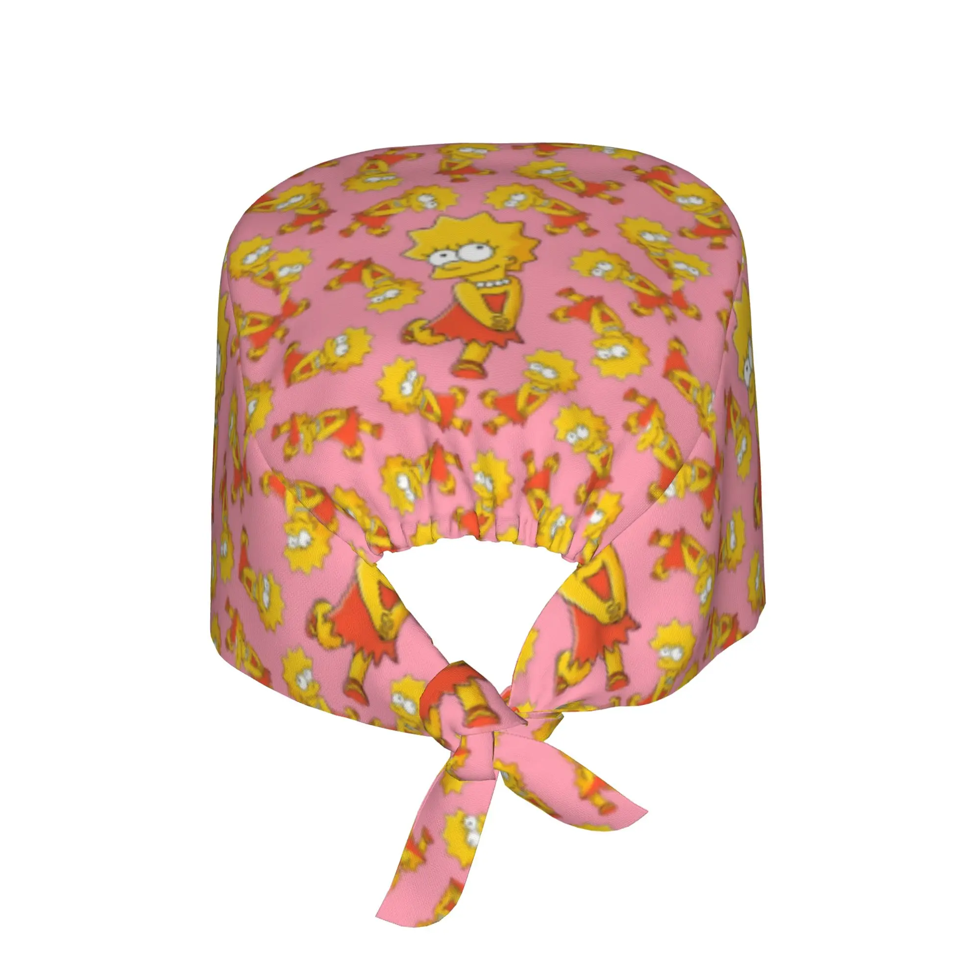 Custom S-Simpsoned Cartoon Medical Staff Scrubs Hat Men Women Homer Manga Doctor Nursing Surgical Cap Scrub Caps