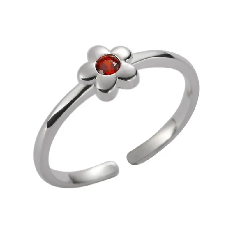 Color Zircon Flower Ring,Thomas Style Glam Fashion Good Jewerly For Women,2022 Spring Ts 925 Sterling Silver Gift