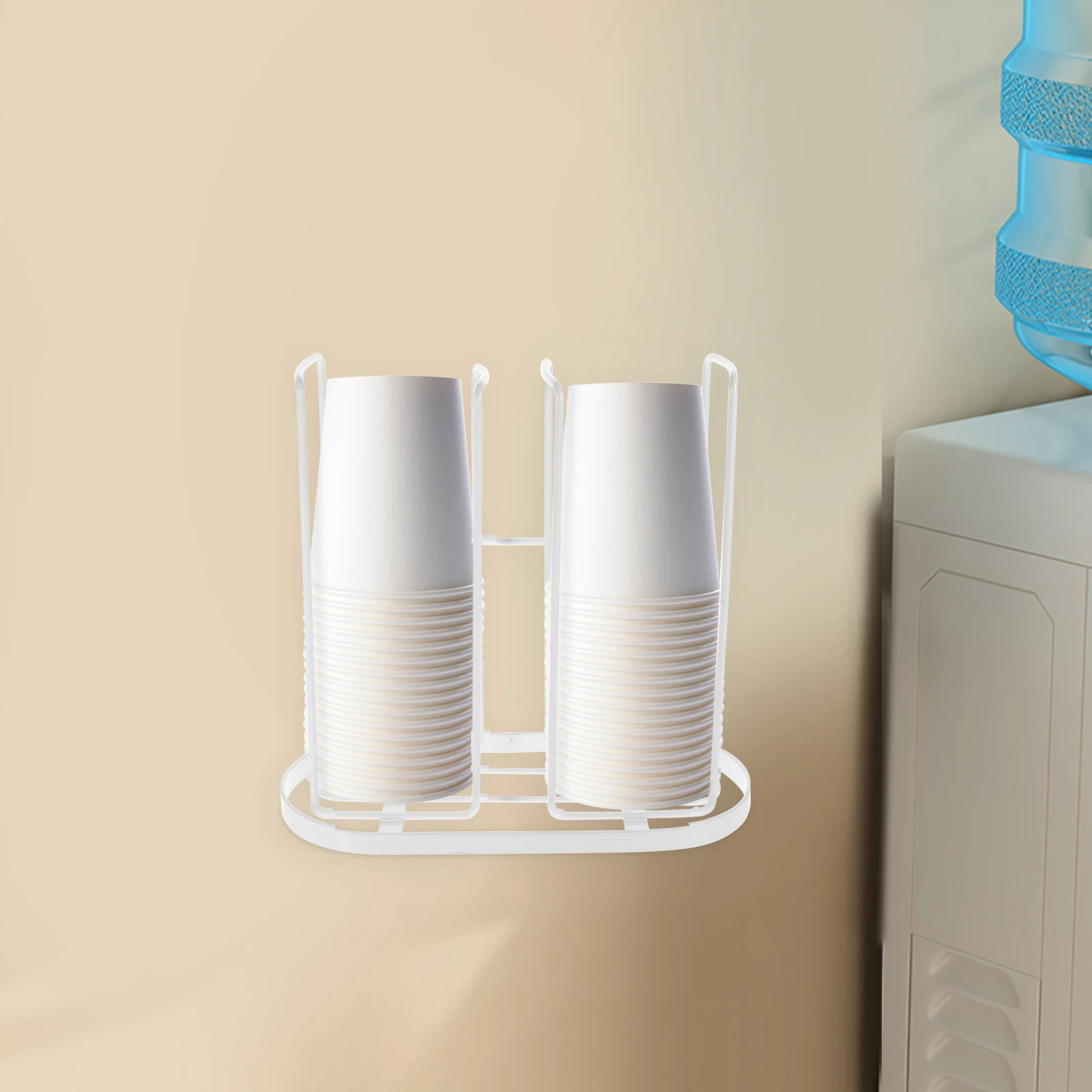 

Paper Cup Holder Large Capacity Black Resistance Coffee Shop Milk Tea Shop Organizer Countertop Daily Use Convenient