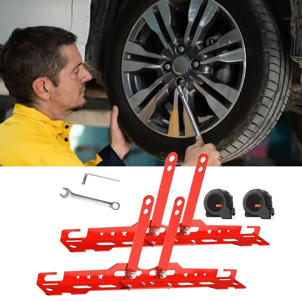 Heavy Duty Wheel Leveling Alignment Tool Automotive Toe Plates Wheel Balancing Tool For Cars Repair Tire Measurement