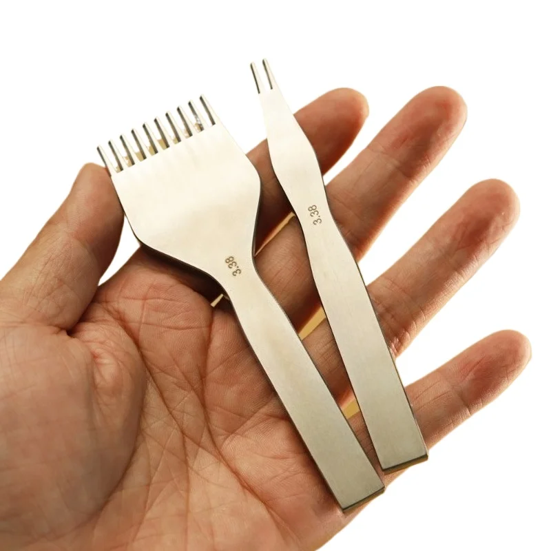 For Leather Punch Stitching Tool Double Wave Stitching
