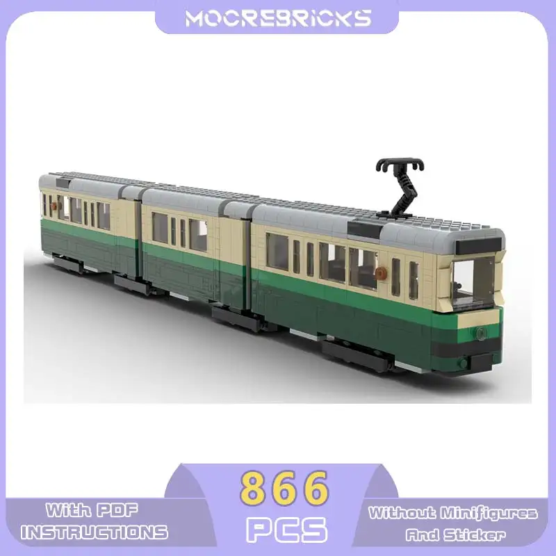 Rail Cars Tatra RT6 Technology Bricks Model City Famous Tram Building Blocks Educational Toys Kit Children's Birthday Gift