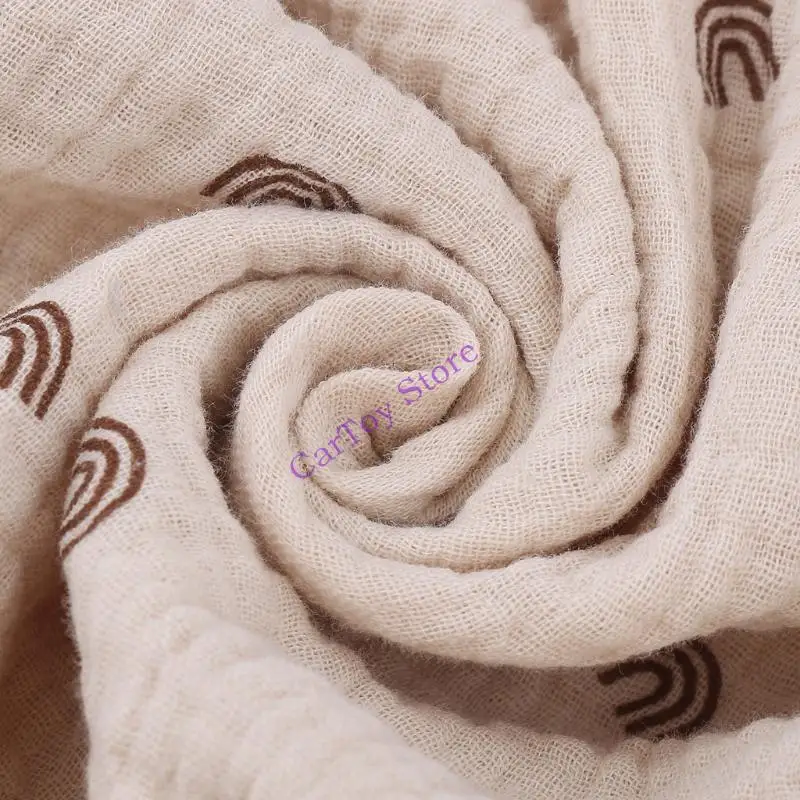 

634F 140x140cm Baby Muslin Receiving Blanket Soft Cotton Print Sleeping Bag Infants Bath Towel Stroller Cover