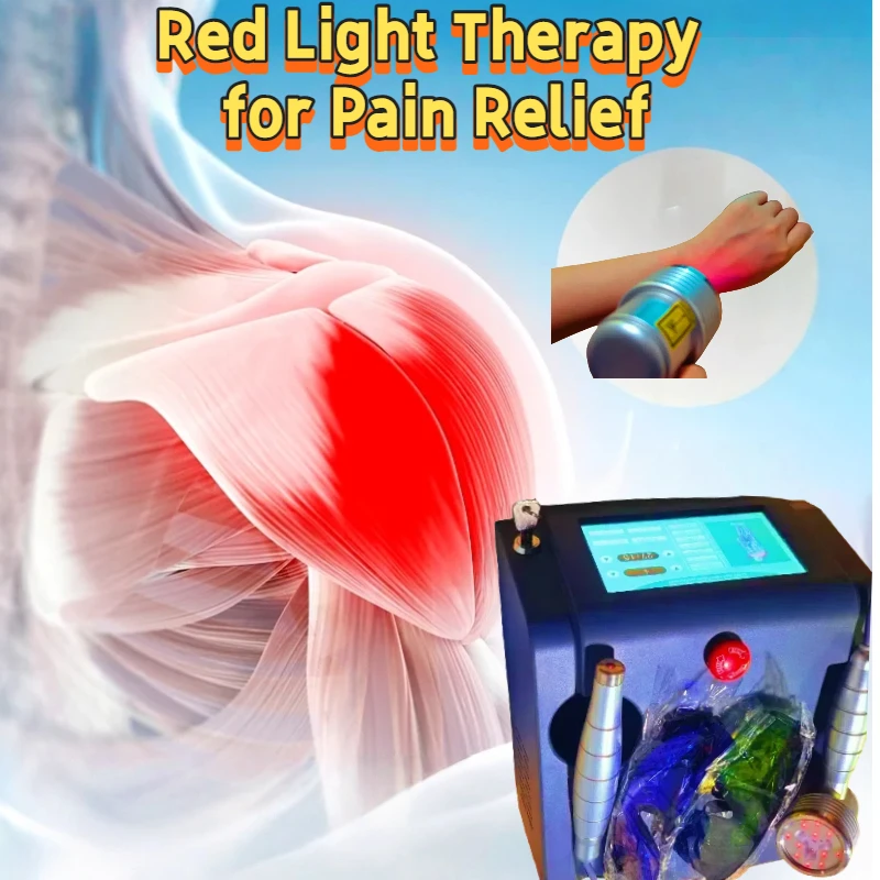Elektro-Laser-Therapiegerät in medizinischer Qualität, 1055 mW, Dual-Sonde-LLT-Behandlung für Sehnenentzündung, Bursitis und chronische Schmerzen