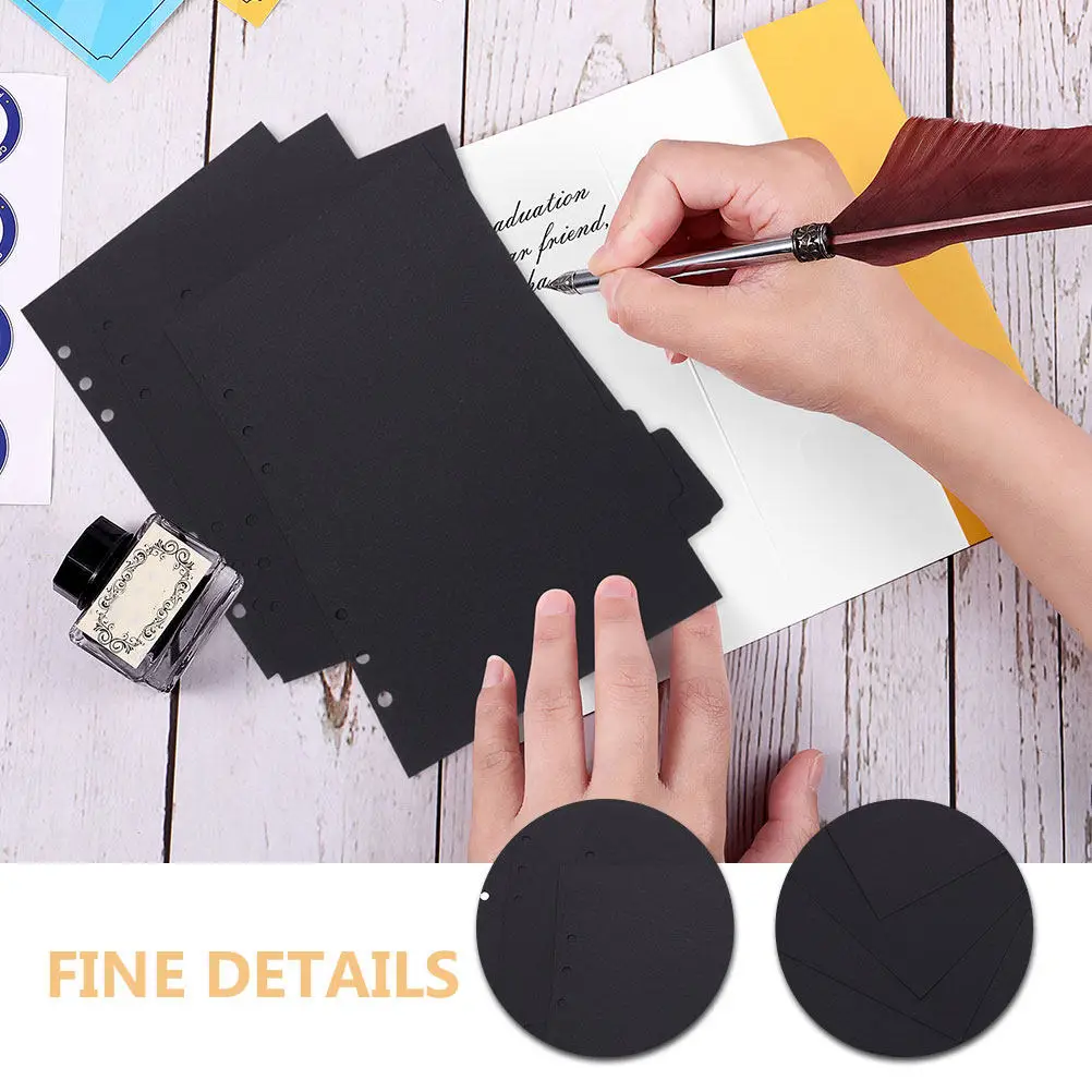 

20 шт. разделителей для папок с практичными тонкими деталями, удобными для быстрого поиска контента, стильные, красочные, для офиса и школы