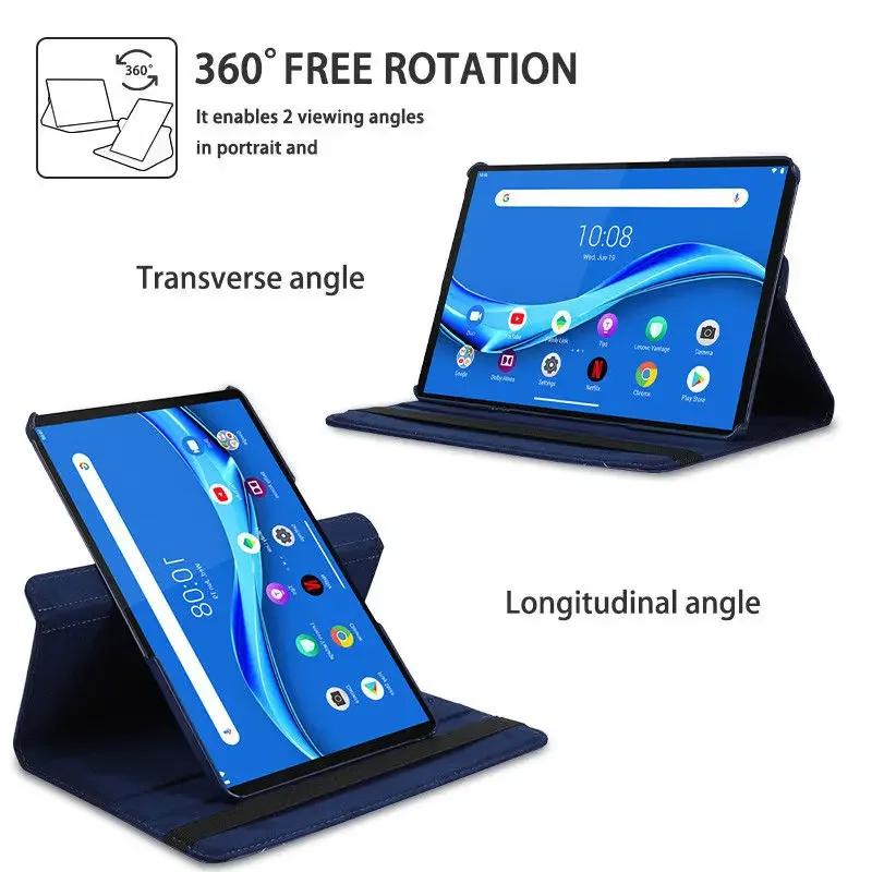 Funda con rotación de 360 grados para Lenovo Tab P11 Plus TB-J616F TB-J616X Funda con tapa P11 5G TB-J607Z J606F J606L 11 "Soporte para tableta Funda