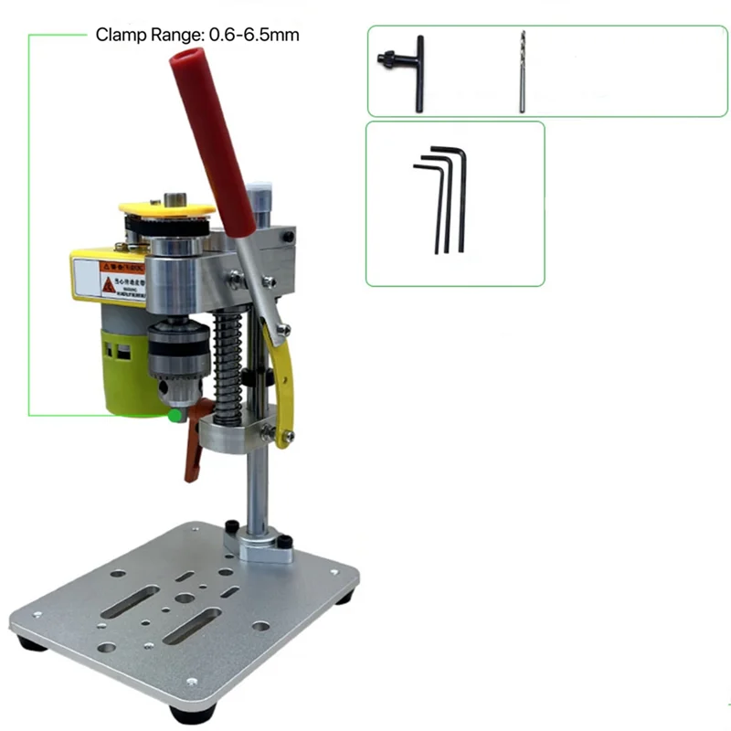 Mini Drill Press Table Driller B10 Chuck Precision Table Drilling Machine 795 Motor Metal Wooden Jade DIY Crafts Tool-AA26