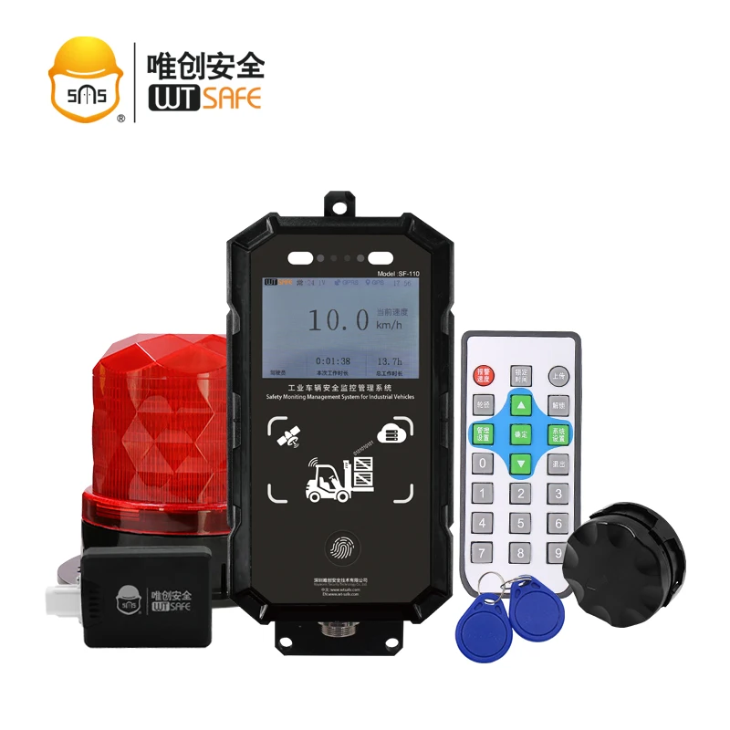 Industrial Vehicle Warehouse Safety System 77GHz Radar Sensor One Way Anti-Collision Trucks Forklifts 24V Reverse Car Alarms