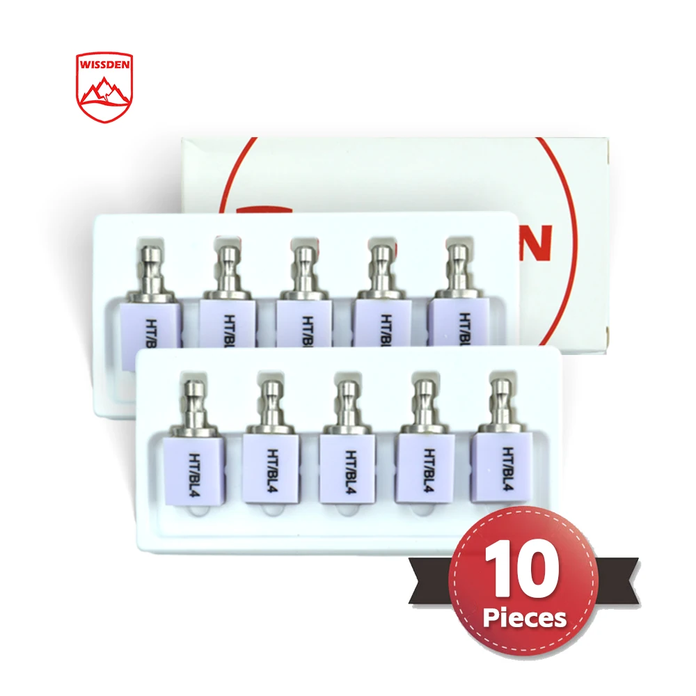 

10Pcs Wissden hot sale Lithium Disilicate Blocks C14 Dental Glass Ceramic Cubes Dental Lab CADCAM