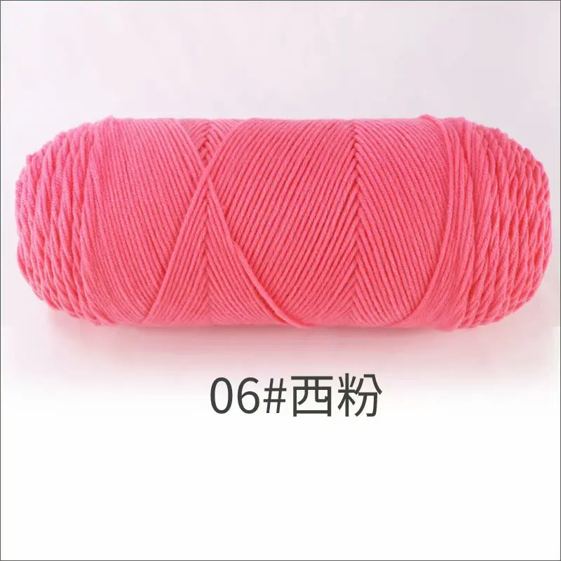 1Pc 200g melk Katoenen garen voor hand breien Acryl Gehaakte Draad gebreide Truien Sjaals lijnen Haken tas deken amigurum