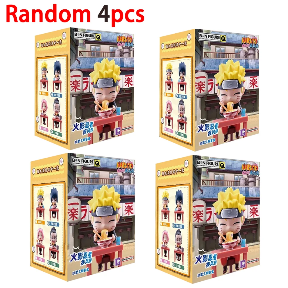 Bestseller Naruto Shippuden Ramen Themen-Serie Blind Box - Chibi Mini PVC Anime-Figuren, Uchiha Sasuke & Naruto Spielzeug, Tägliche Geschenke
