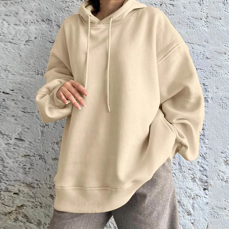 Autumn/Winter Women's Sports Leisure Hoodie Commuter Versatile Sweatershirt Women Plush Warm Long Sleeve Top Y2k Clothing