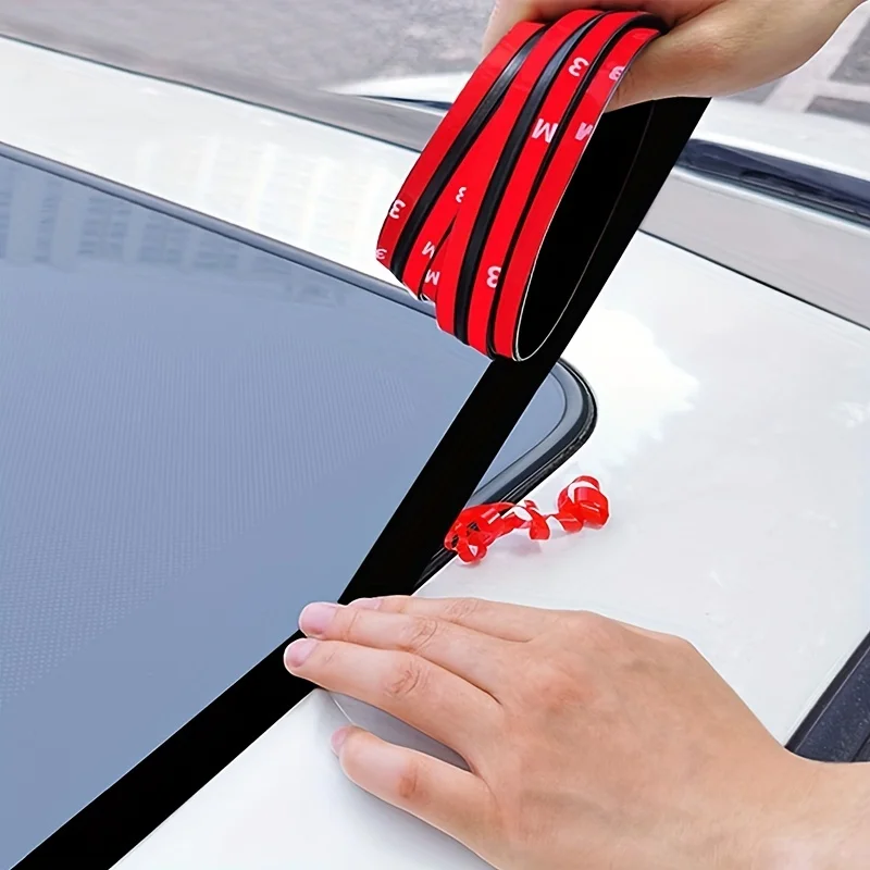 Car Rubber Seal Strips Auto Seal Protector Sticker Window Edge Windshield Roof Rubber Sealing Strip Noise Insulation image 5