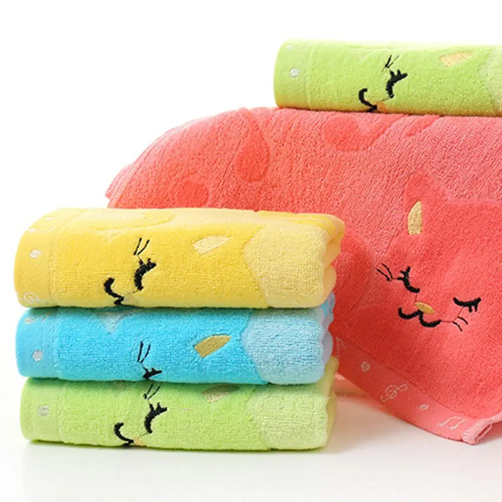 Cat Musical Note Bath Towel for Children, Shower Cloth, Home Gift