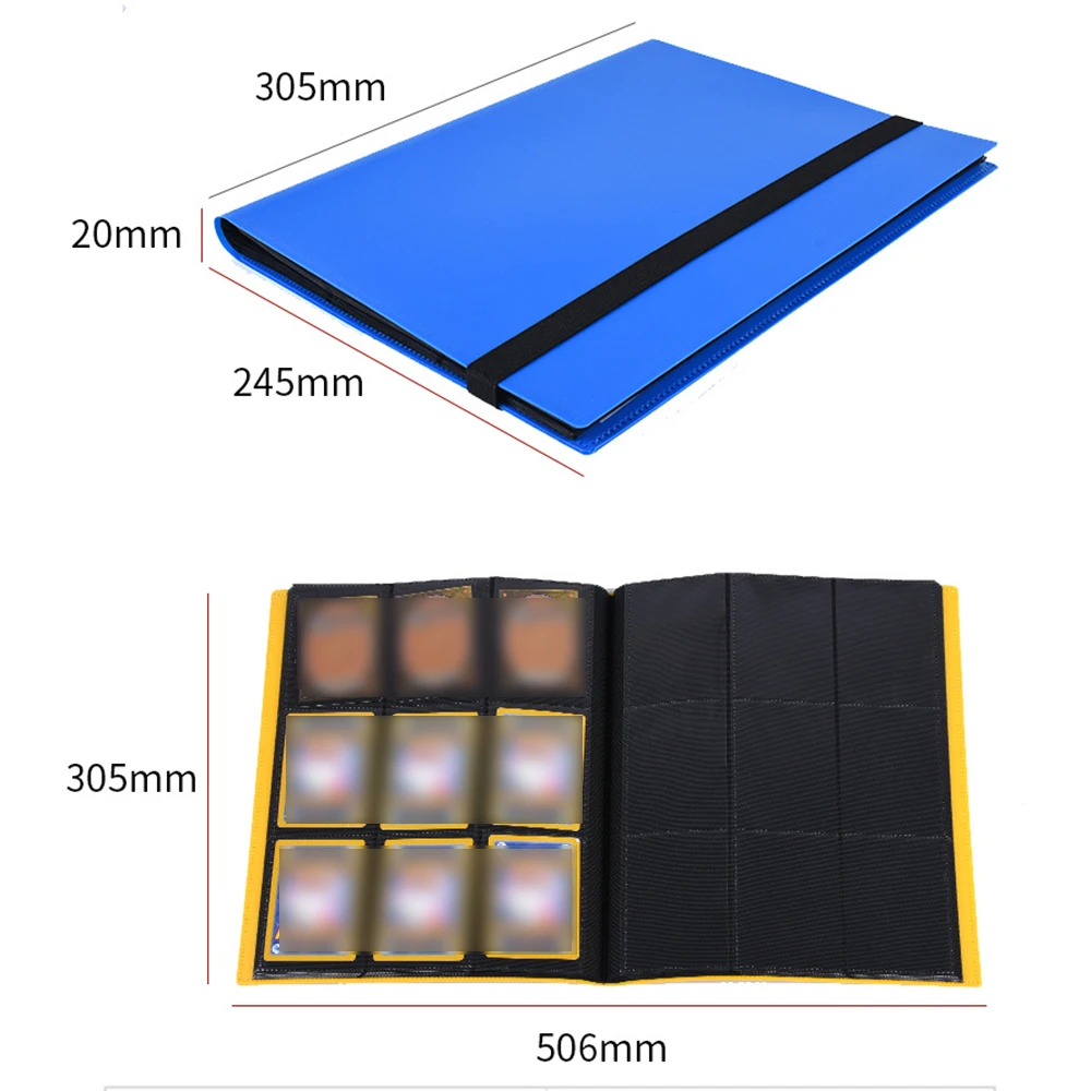 8 color Card Binder Storage Card Book Trading Card Album,Side Loading Card Collection Folder for PTCG /YGO /Photo /Game Cards  ﻿