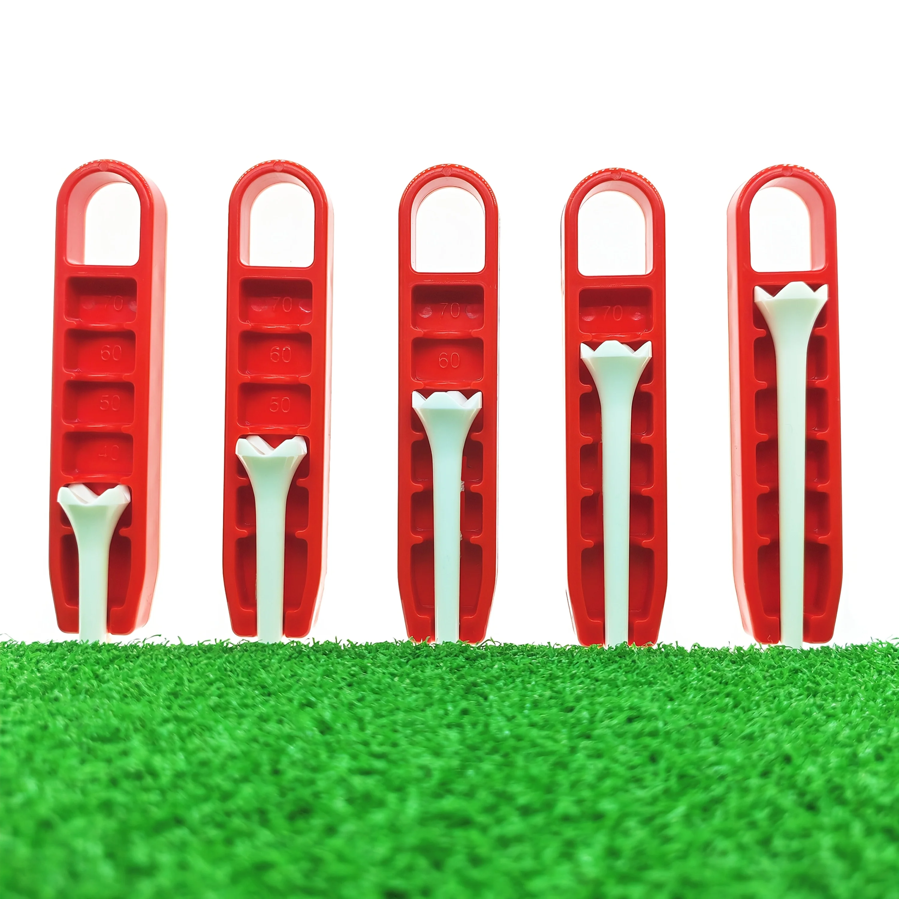 Adjustable Golf Tee Depth Setting Tool with Puller - Easy Grip, Precision Height Adjustment, Ideal for Consistent Tee Placement