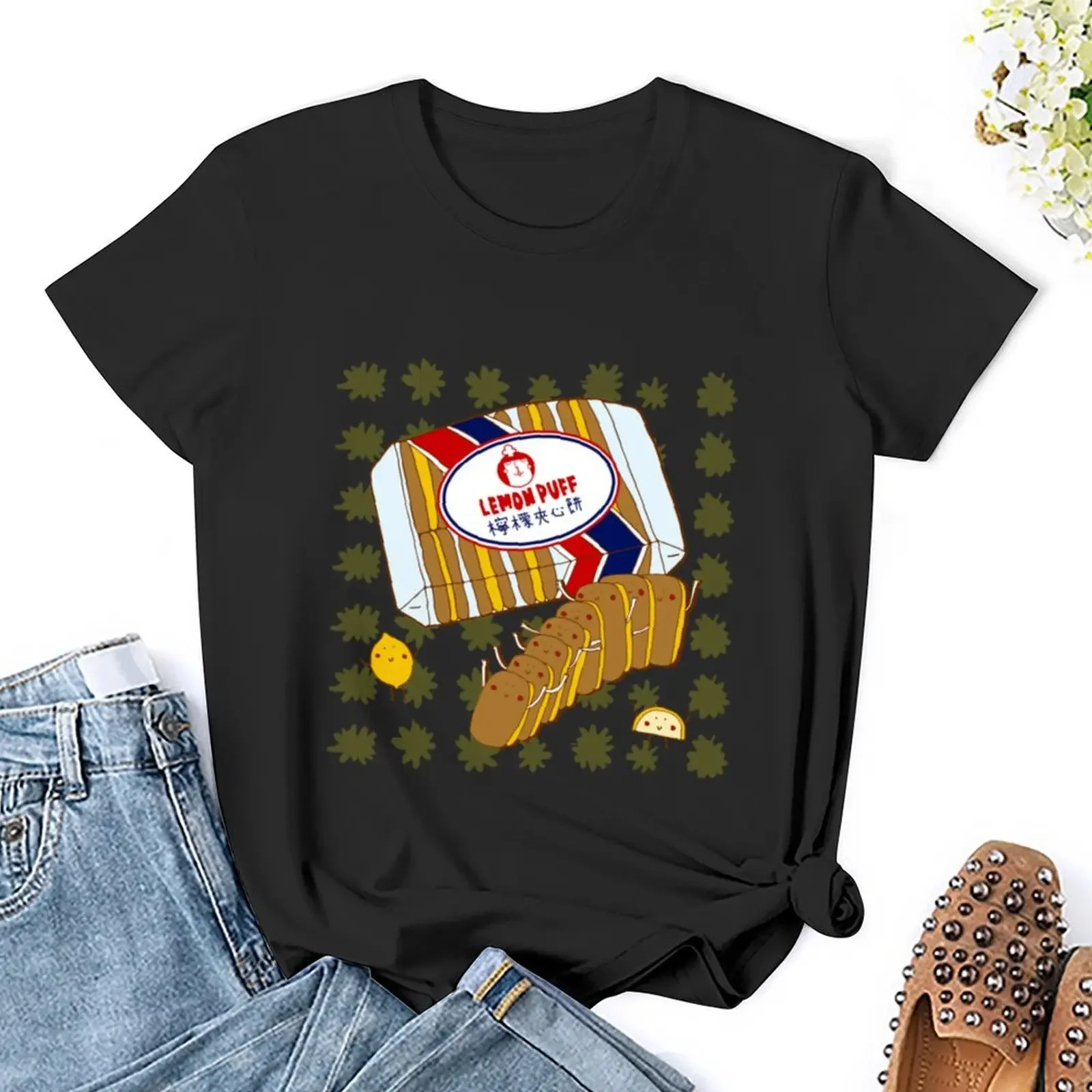 Lemon puff T-Shirt animal prinfor quick drying oversized Aesthetic clothing t shirt Women