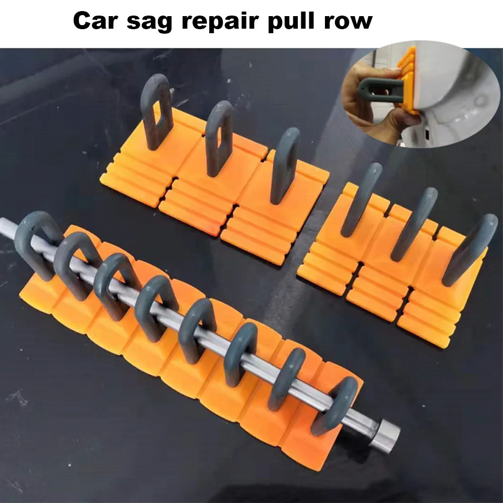 2pcs Car Body Kits Yellow ColorGlue Tabs Pulling Tabs Paintless Dent Removal Puller Tabs Dent Repair Tools Set