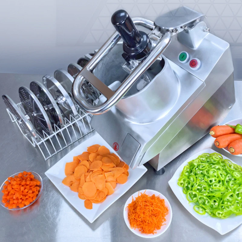 Vegetable Cutter Commercial Multi-functional Potato Ginger Hawthorn Electric Carrot Slicer Cucumber Shredder Radish Dicer