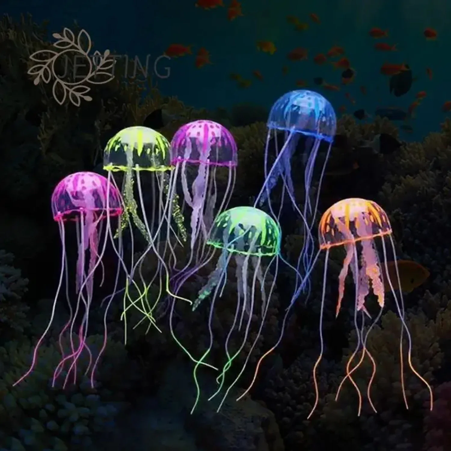 

auty of these exquisite tranquil and colorful jellyfish. Create a serene atmosphere in your home with these mesmerizing creature