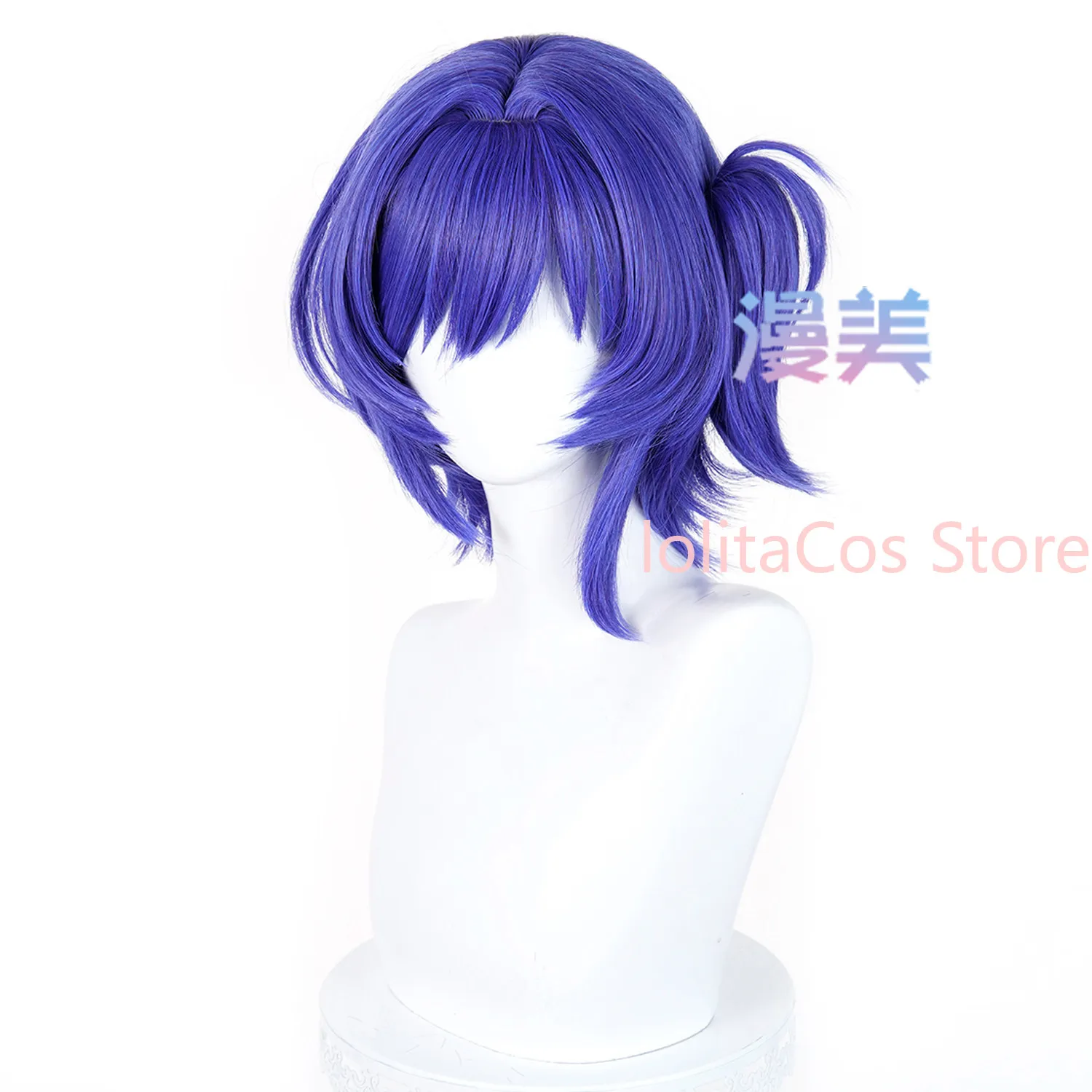 Nueva Peluca de Cosplay de Genshin Impact Prune, Cabello Azul-Violeta, Accesorios para Comic Con, Juego de Roles, Regalo para Cosplayer, Fiesta de Halloween