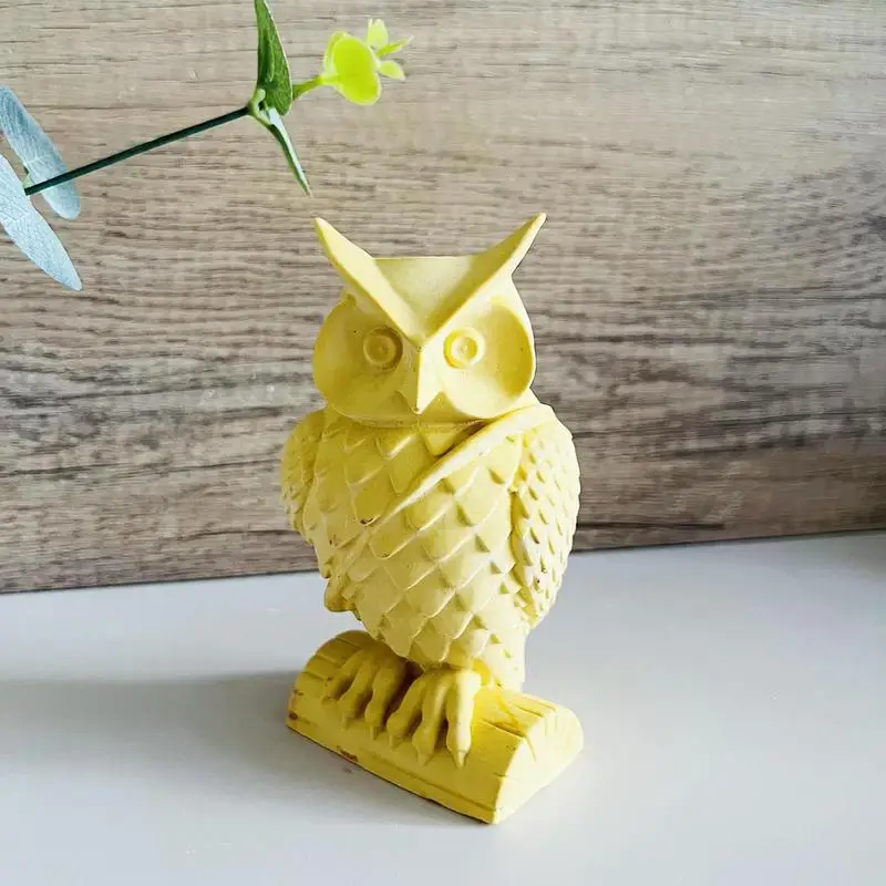 Silicone Owl Mold Standing Owl Soap Molds Cabinets Ornaments Plaster Home Decoration Making Supplies Non-Stick Plaster Crafts