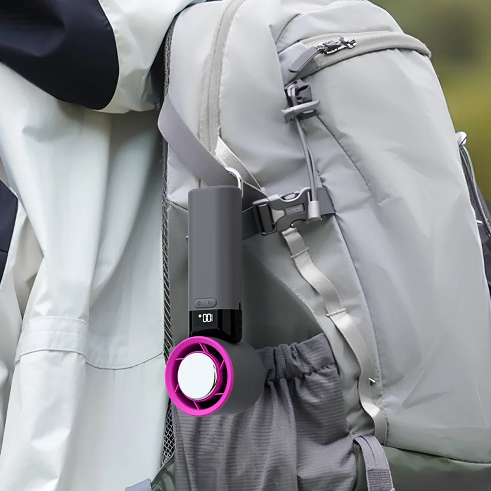 مروحة مكتب محمولة صغيرة USB خالية من الشفرة جديدة 3000 مللي أمبير في الساعة محرك بدون فرشاة 100 ترس الرياح قابل لإعادة الشحن مروحة تبريد محمولة