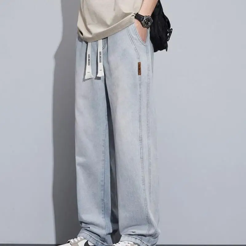 

Men's Pants Men's Trousers Y2K Clothing Man Baggy Jeans Fashion Spring Clothing Autumn New Casual Clothes Teenage Jeans Pants