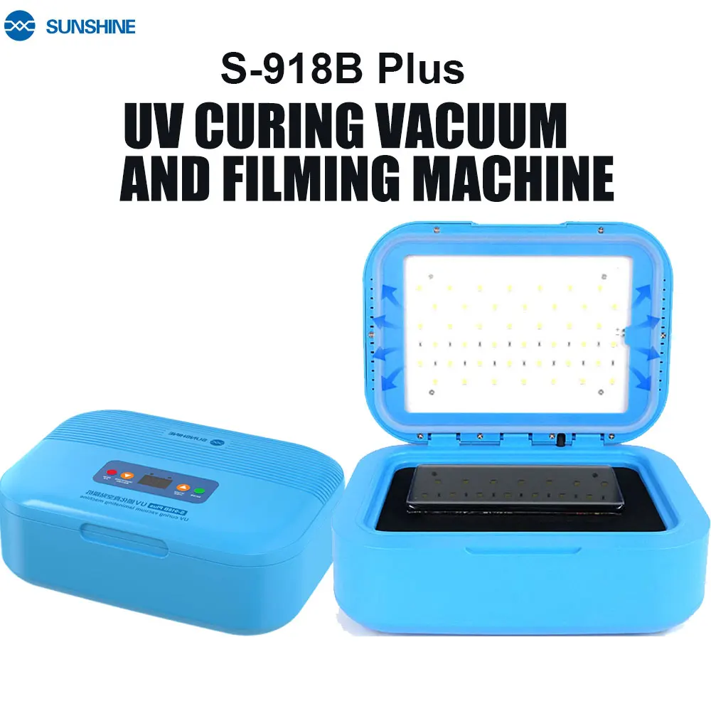 SUNSHINE SS-918B Plus Multifunctional Intelligent UV Curing Vacuum For Cell Phone Lamination And Curing Of UV Soft Film