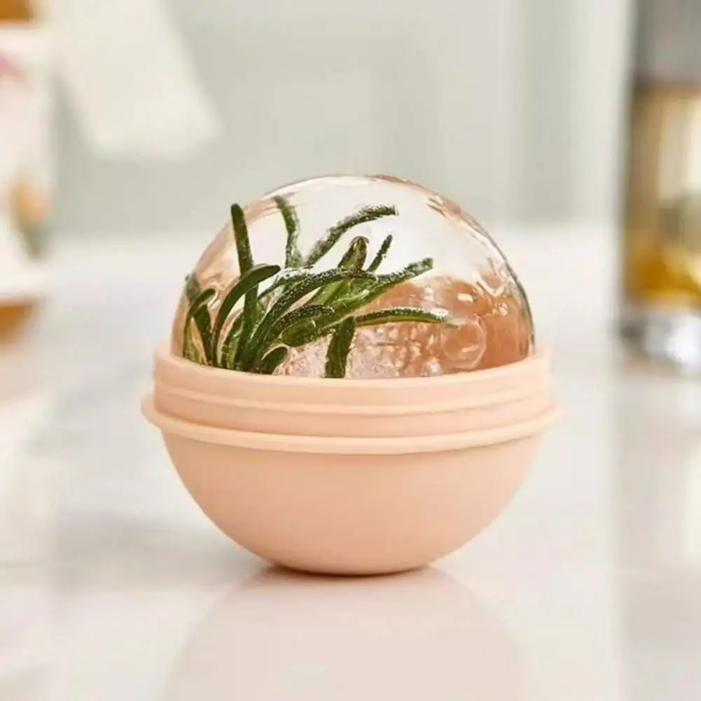 Bulb Shape Ice Ball Mold Food-Grade Sphere Tray for Whiskey Cocktails Easy-Release Leak-Proof Ice Cube Maker Home Bar Essential