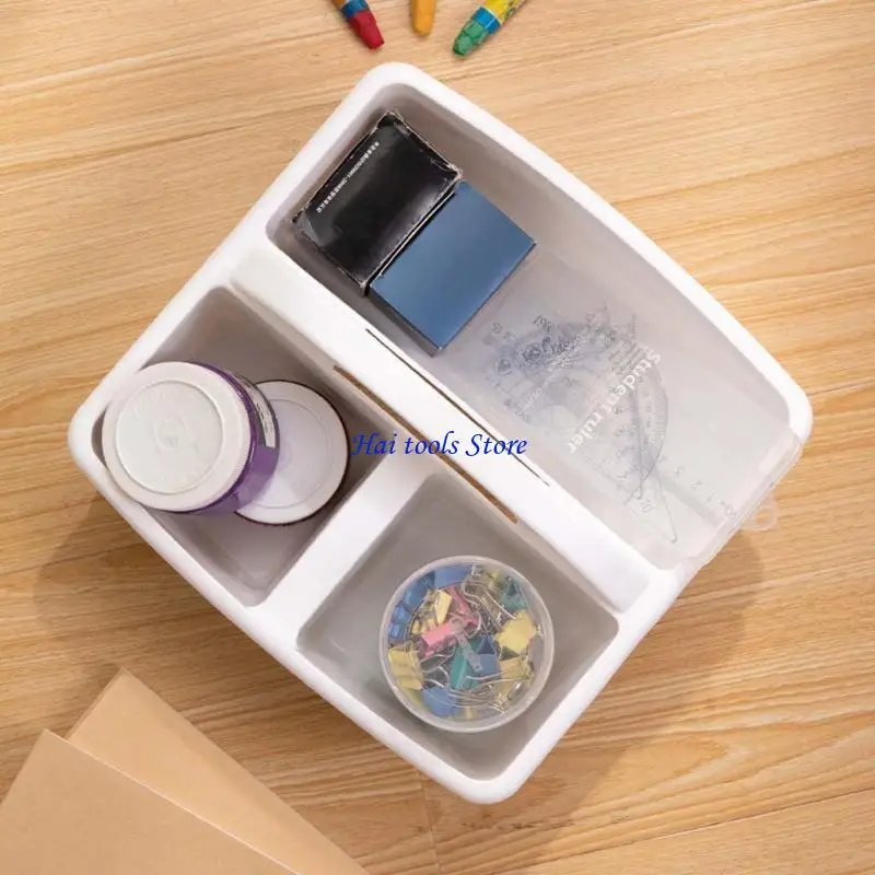 X37e Пластик разделенная корзина портативная 3compartments Storage Caddy с ручкой переноски