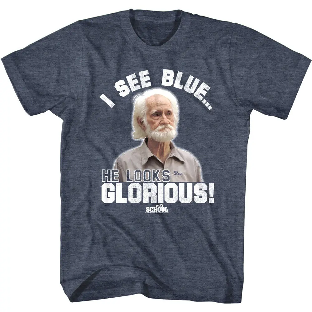 Old School I See Blue He Looks Glorious Men'S T Shirt Angel Joseph Pulaski Frat